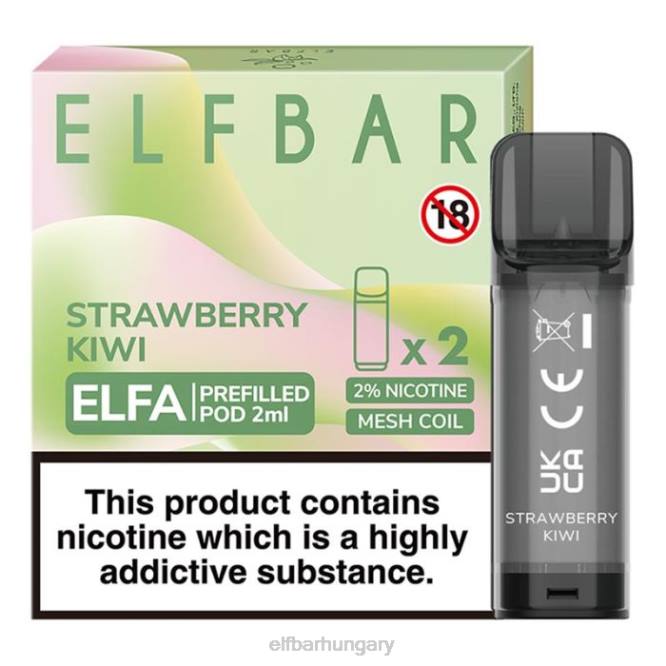 elfbar elfa előretöltött hüvely - 2 ml - 20 mg (2 csomag) epres kivi RFJP107