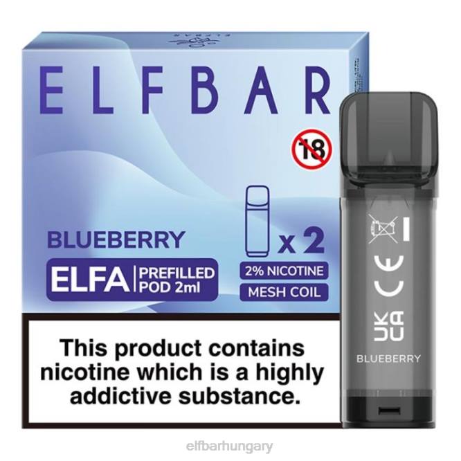 elfbar elfa előretöltött hüvely - 2 ml - 20 mg (2 csomag) áfonya RFJP106